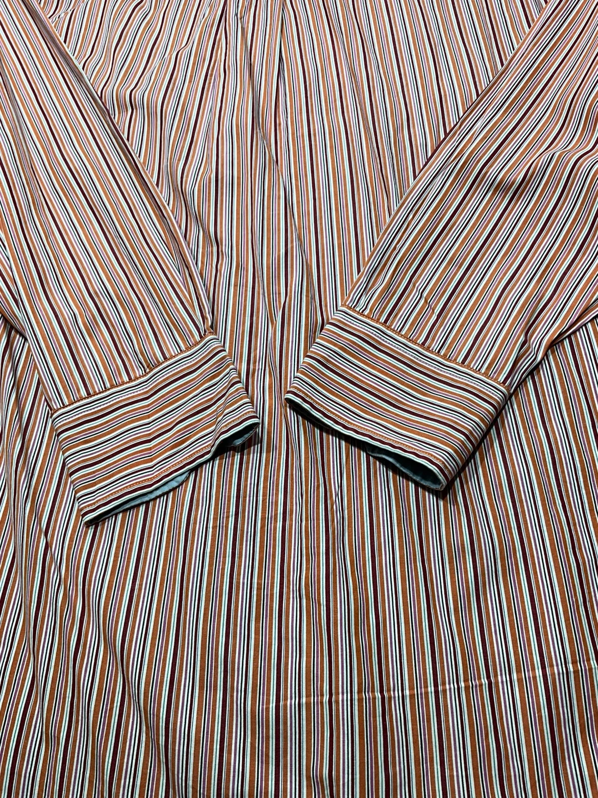 Chemise Tommy Hilfiger Manches Longues L Vintage 100% Coton Rayée Multicolore – photo 8